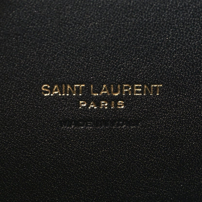 Saint Laurent Suede Calfskin Monogram Medium Kaia Satchel Black 6 of 10