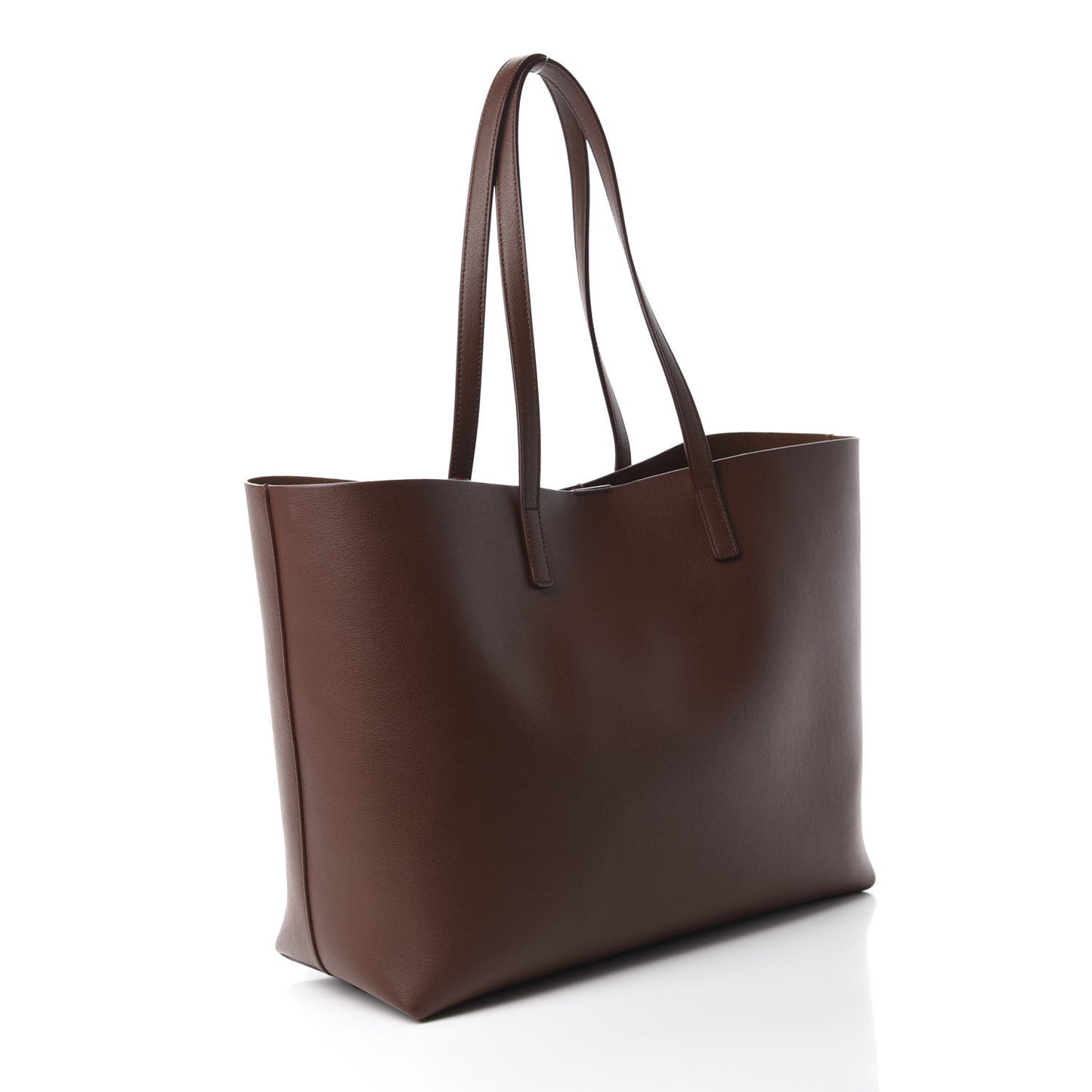 Calfskin Large Shopping Tote Old Brandy