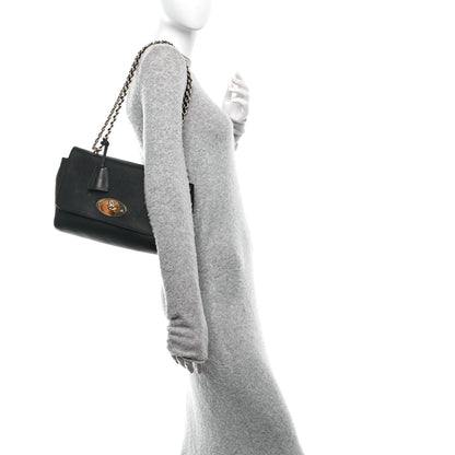 Mulberry Small Classic Grain Calfskin Medium Lily Black 2 of 9