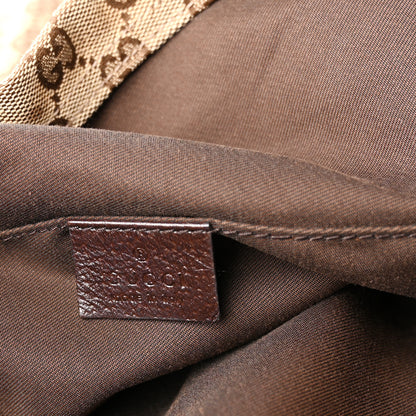 Gucci GG Monogram Medium Web Handle Vertical Tote Dark Brown 6 of 10