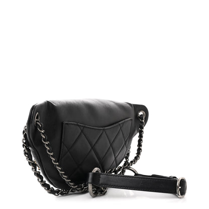 Chanel Calfskin Chain 20s Signe Waist Bag Black 3 of 10