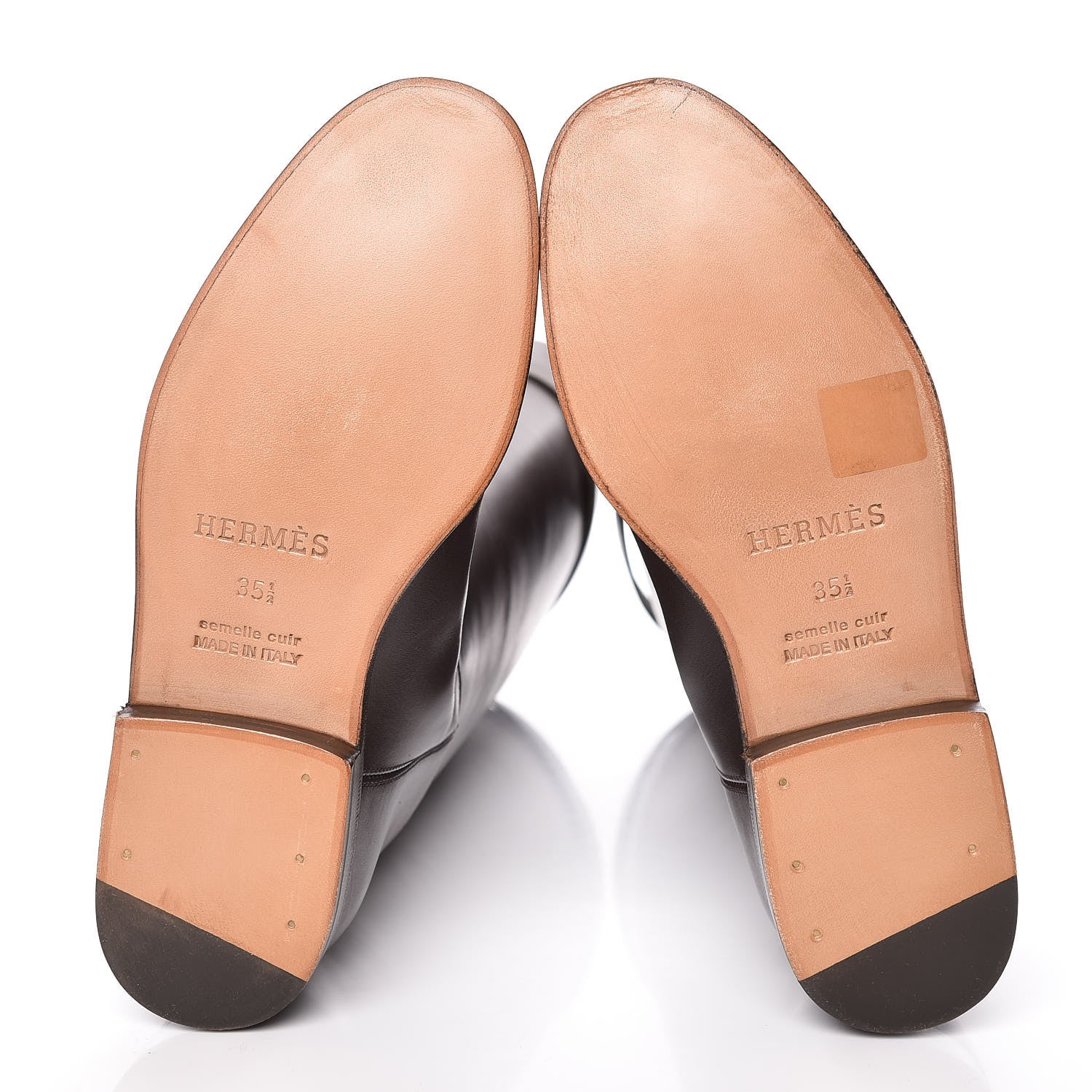 Hermes Box Kelly Jumping Boots 35.5 Chocolate 5 of 13