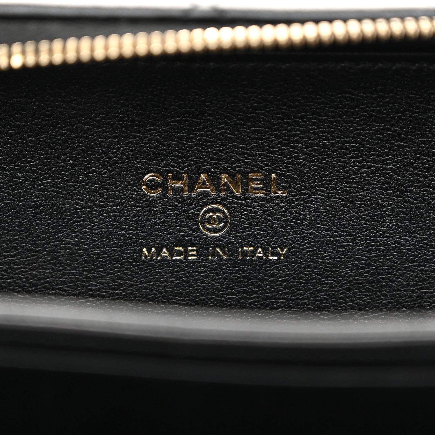 Chanel Lambskin Quilted Top Handle Mini Vanity Case Black 6 of 10