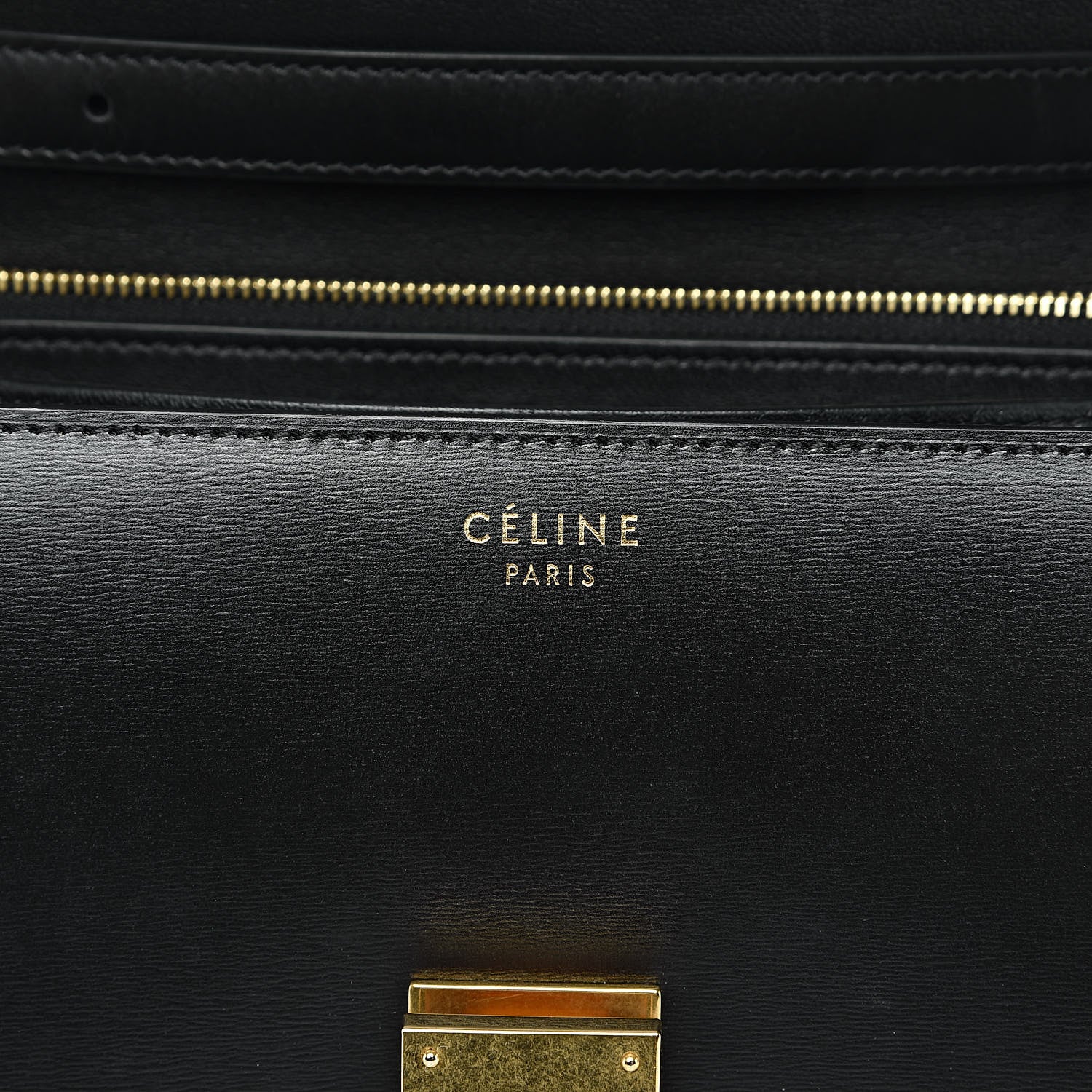 Celine Box Calfskin Medium Classic Box Flap Bag Black 6 of 17