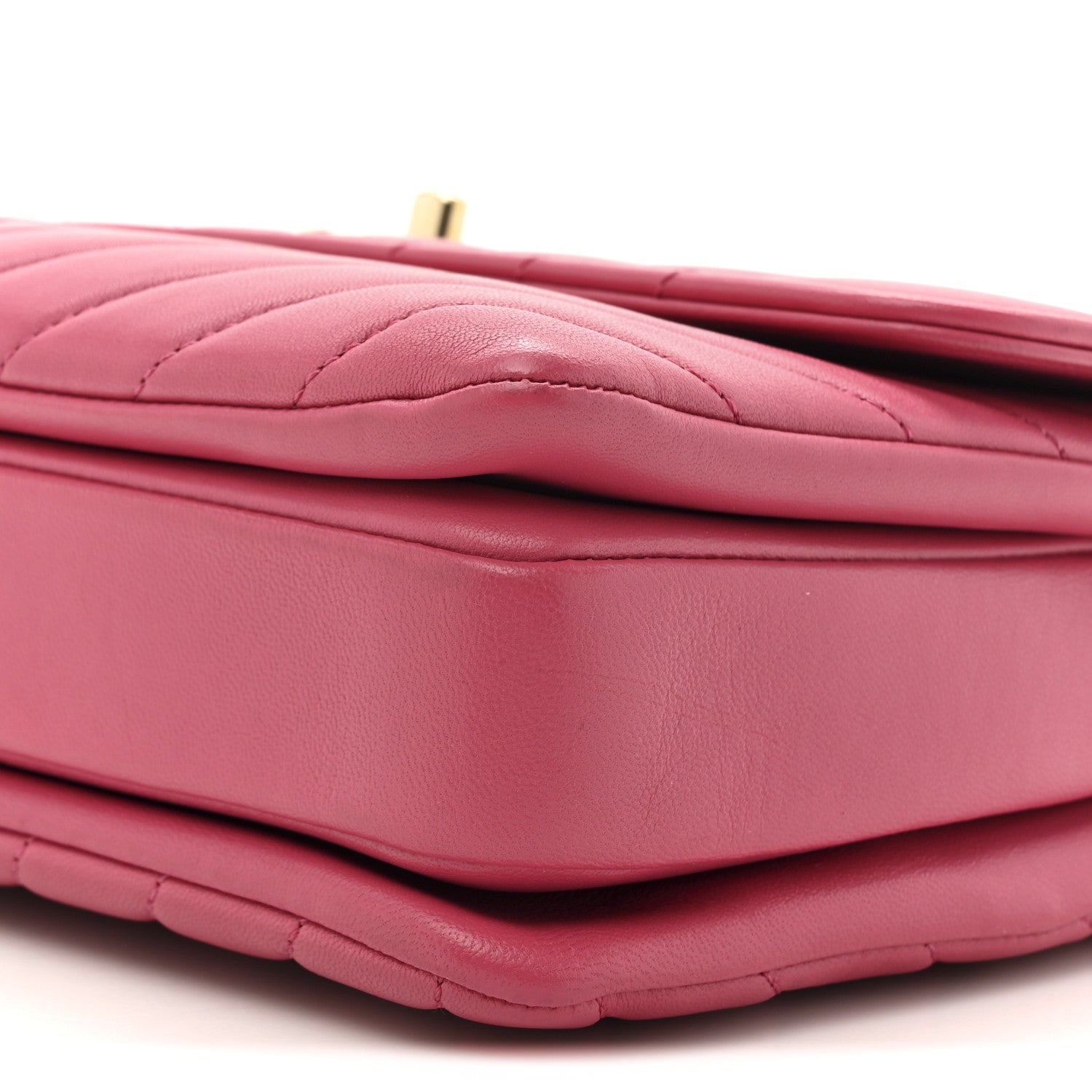 Chanel Lambskin Chevron Quilted Small Trendy CC Dual Handle Flap Bag Pink 10 of 11