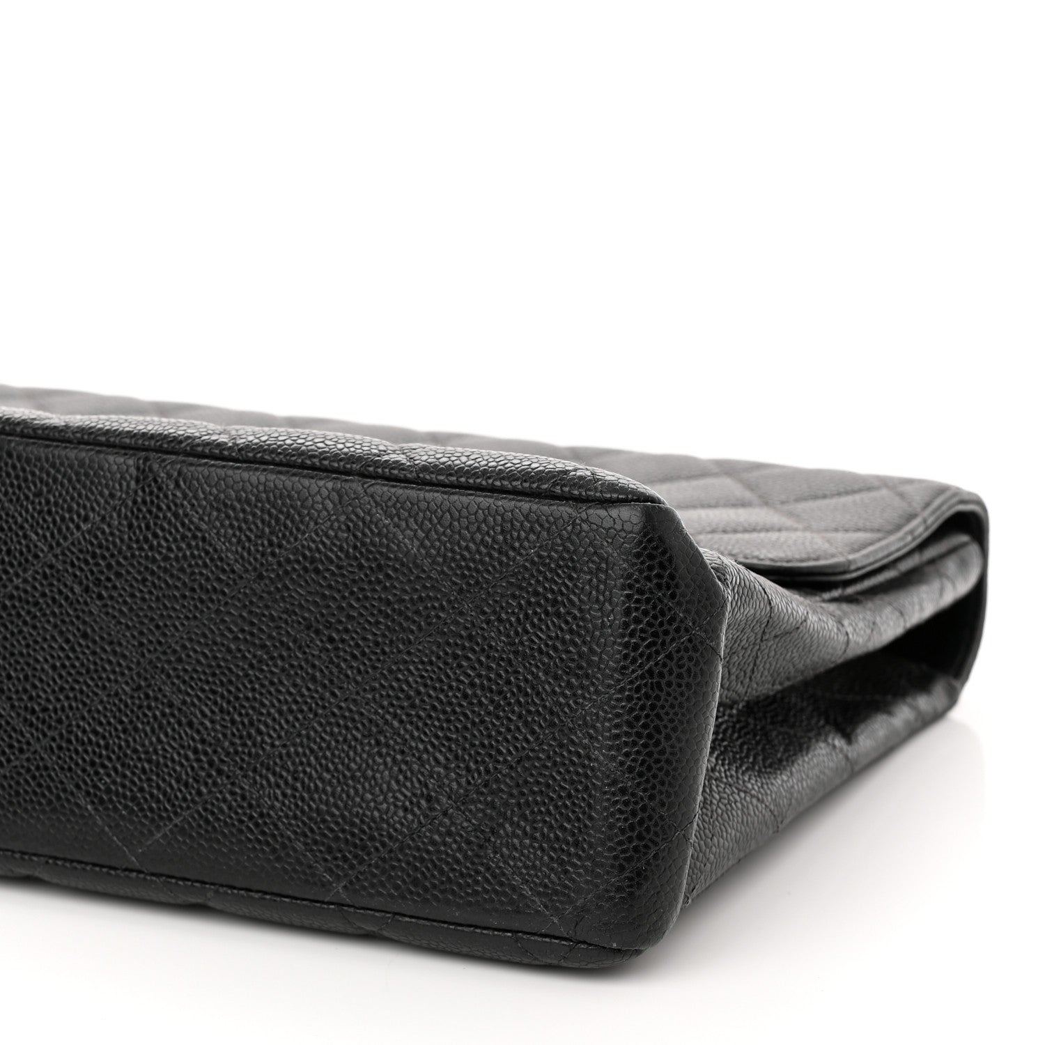 Chanel Caviar Quilted Jumbo Single Flap Black 10 of 11