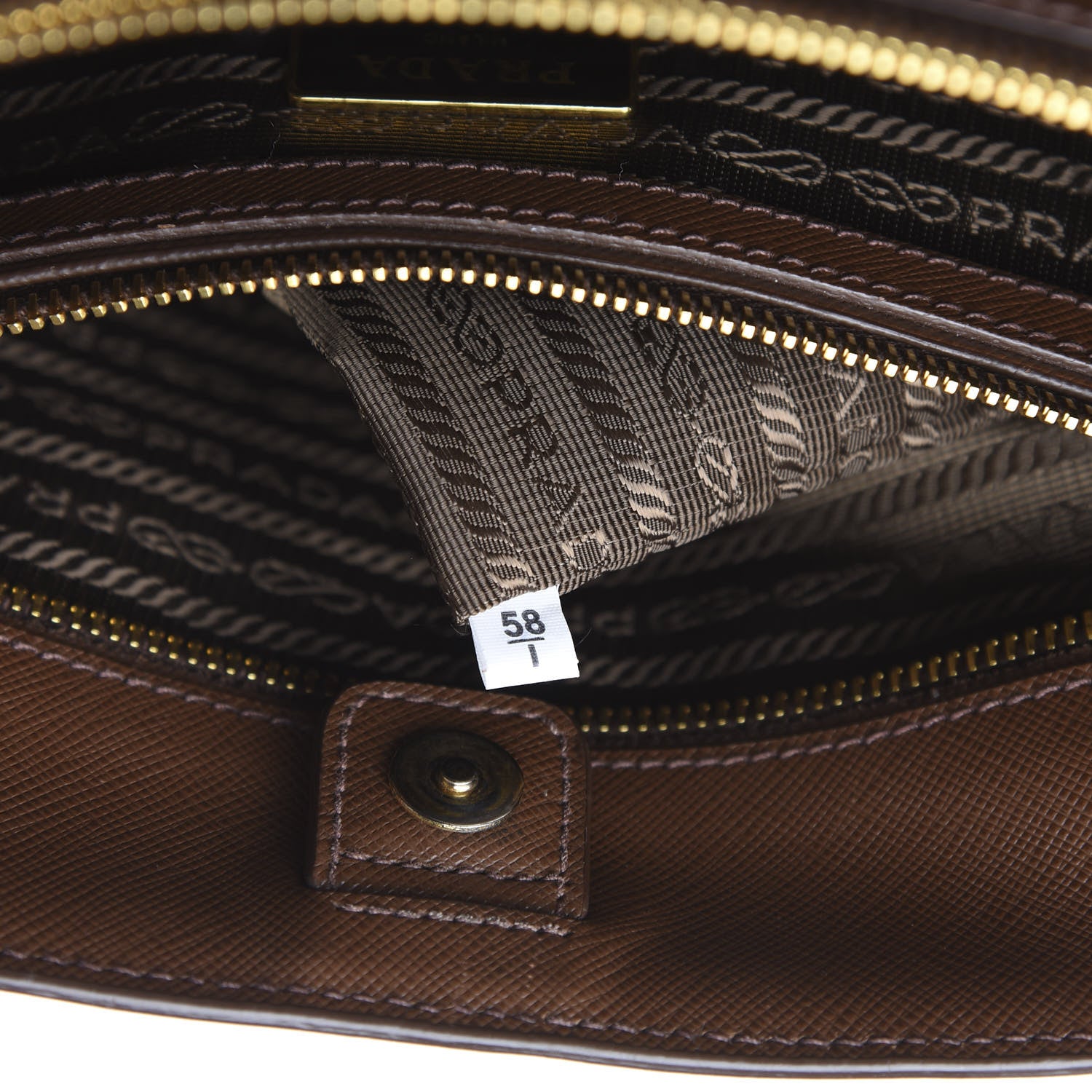 Prada Saffiano Lux Medium Tote Palissandro 6 of 10