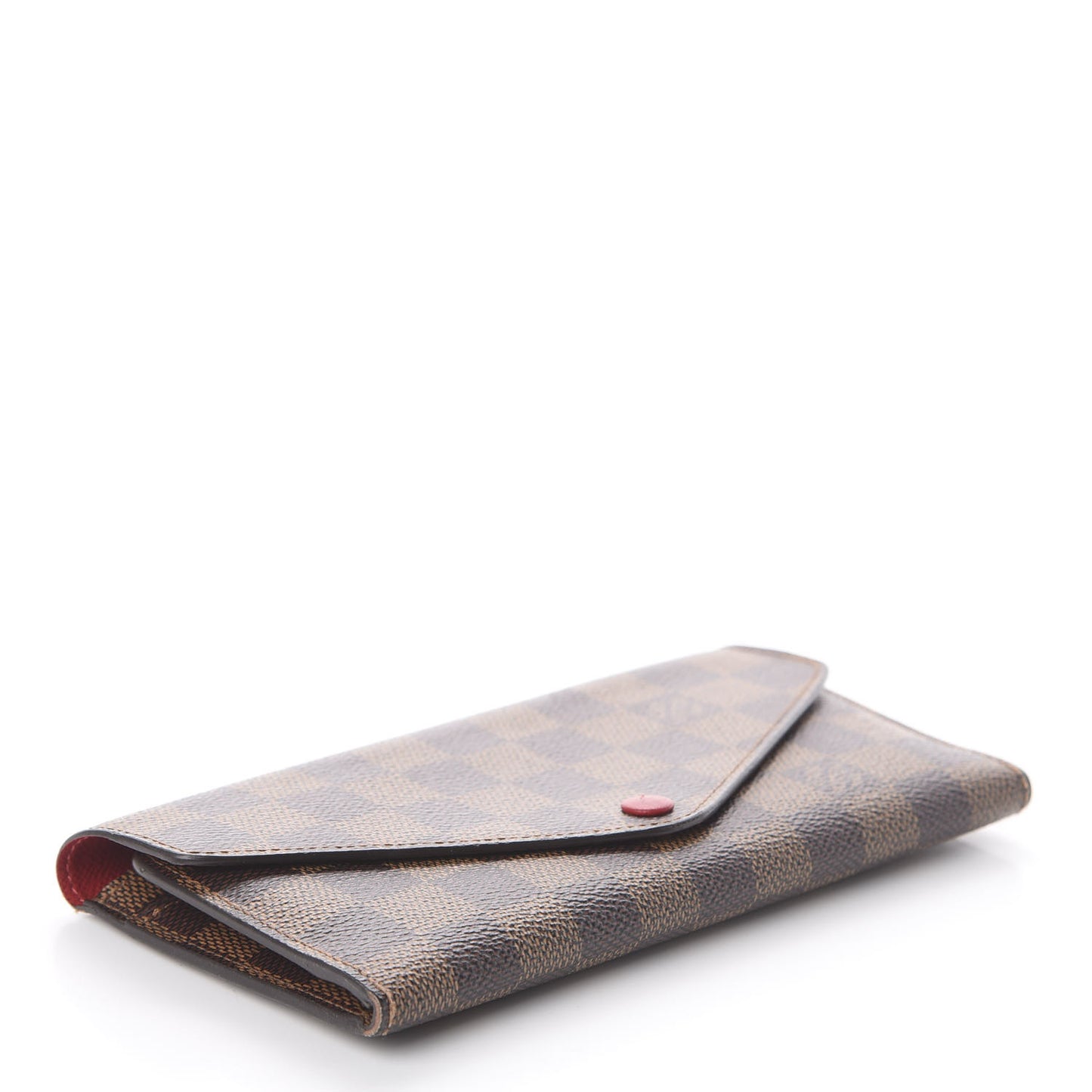 Damier Ebene Josephine Wallet Red