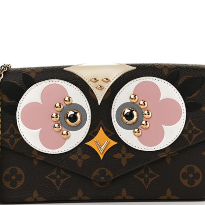 Louis Vuitton Monogram Lovely Birds Pochette Felicie Chain Wallet 7 of 9