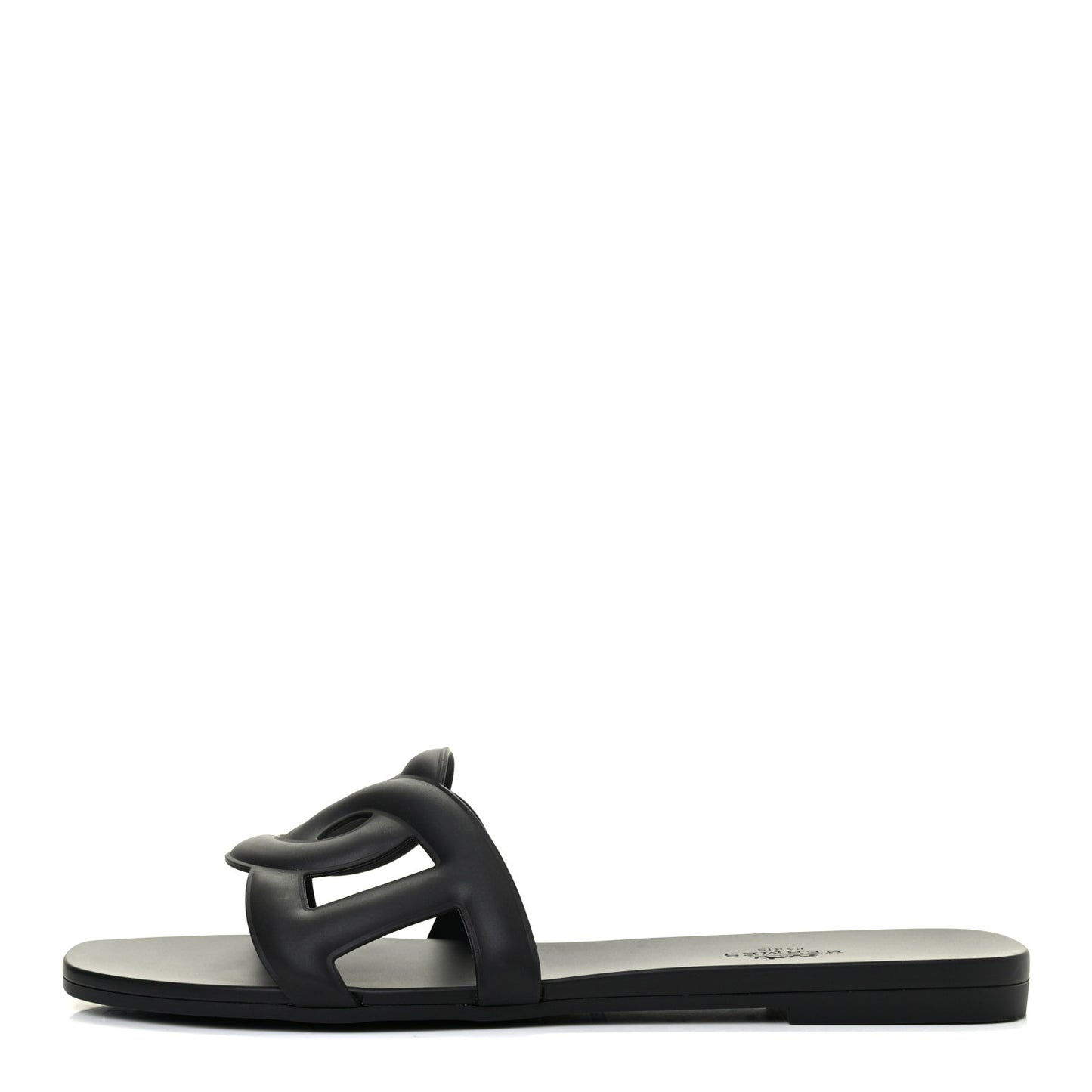 Rubber Aloha Sandals 38 Black
