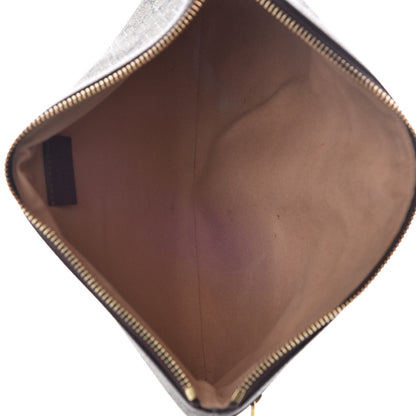 Gucci GG Supreme Monogram Large Ophidia Pouch Clutch Brown 5 of 7