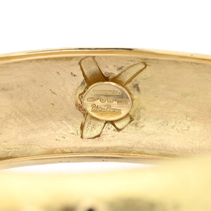 Tiffany 18K Yellow Gold Paloma Picasso X Graffiti Bangle Bracelet 3 of 4