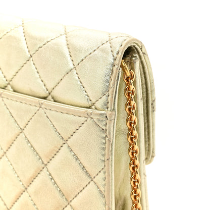 Chanel Metallic Lambskin Quilted Mini Flap Gold 12 of 12
