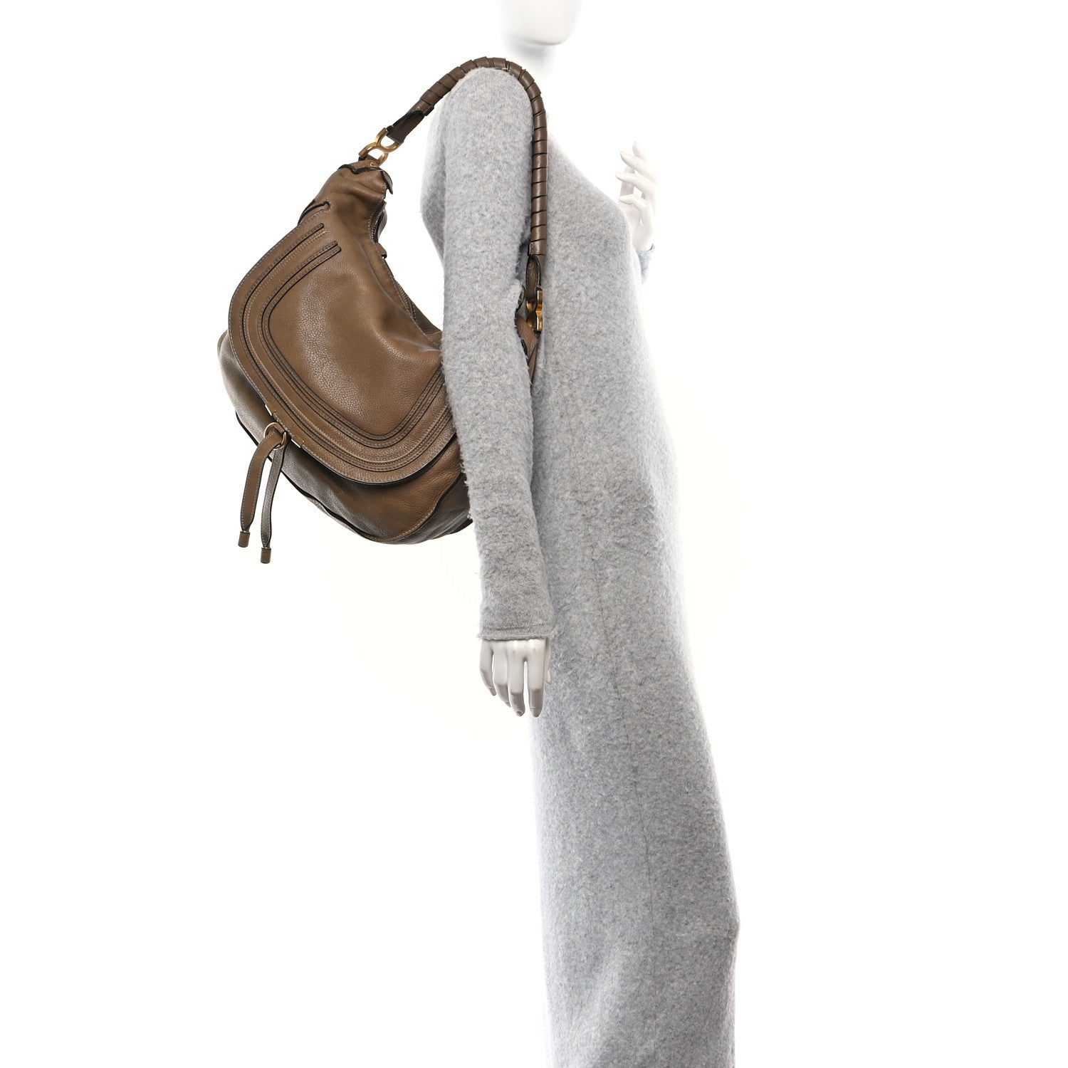 Chloe Calfskin Medium Marcie Hobo Nut 2 of 14