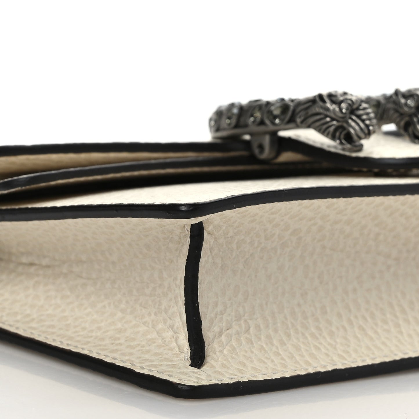 Dollar Calfskin Crystal Super Mini Dionysus Shoulder Bag Mystic White Black Diamond