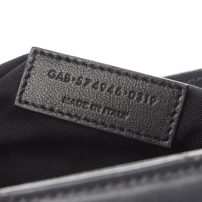 Saint Laurent Calfskin Y Quilted Monogram Medium Loulou Chain Satchel Asphalt 7 of 9