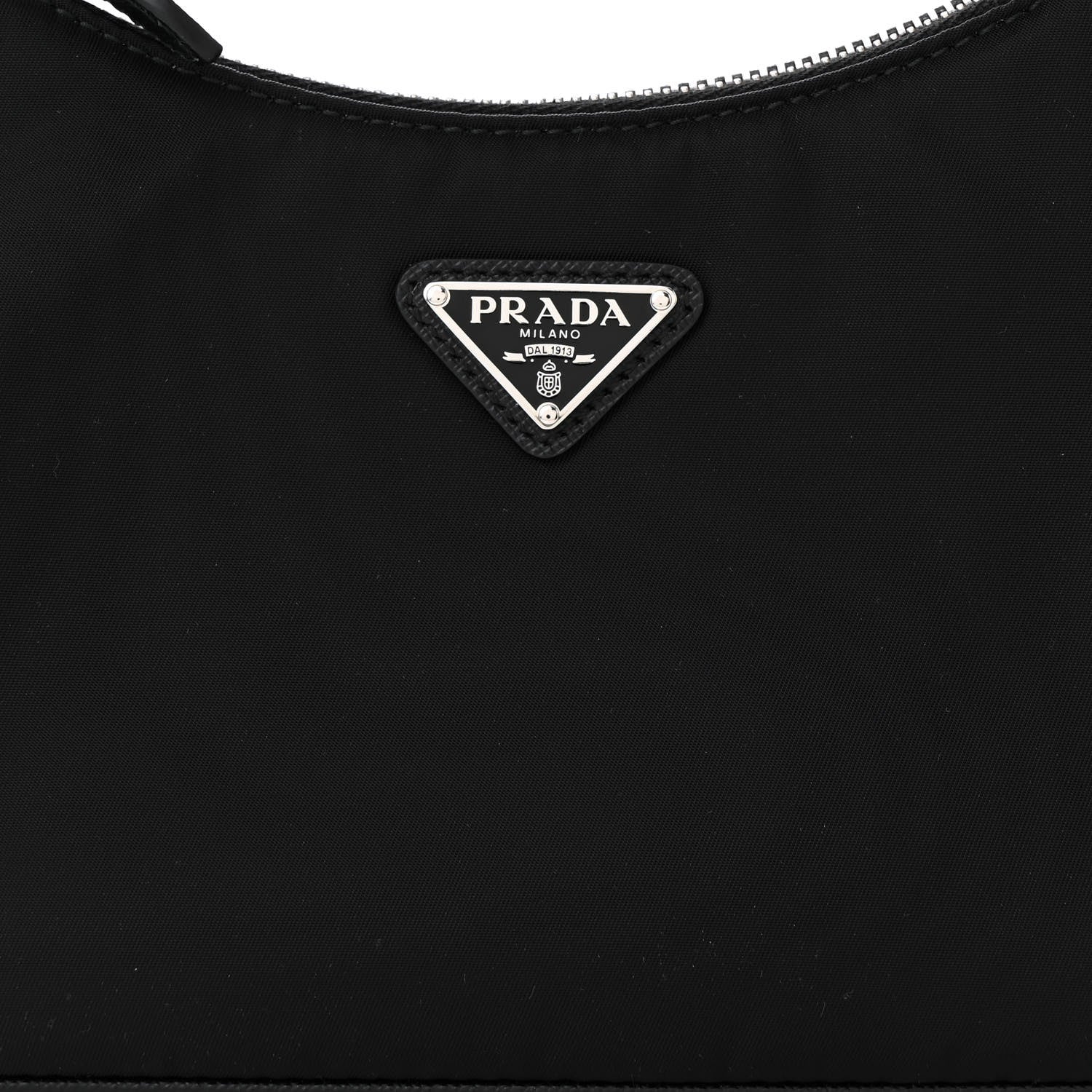 Prada Nylon Re-Edition 2005 Shoulder Bag Black 9 of 11