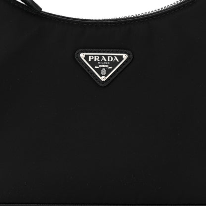 Prada Nylon Re-Edition 2005 Shoulder Bag Black 9 of 11