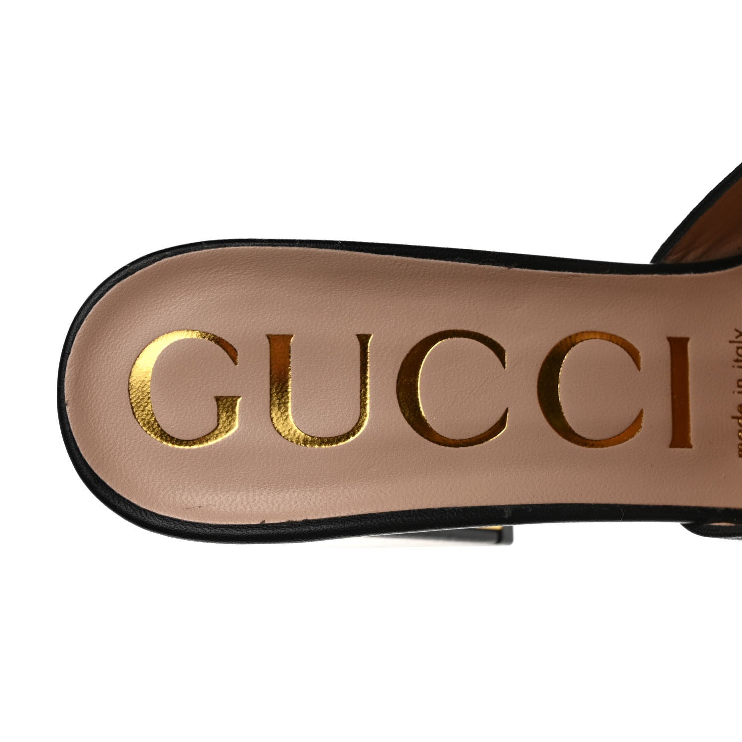 Gucci Nappa Horsebit 75mm Slide Sandals 37 Black 7 of 7