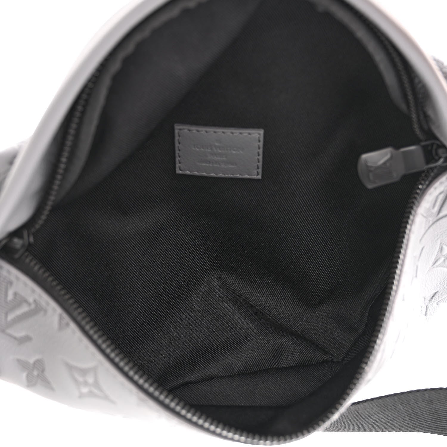 Louis Vuitton Calfskin Monogram Shadow Discovery Bumbag PM Gray 5 of 10