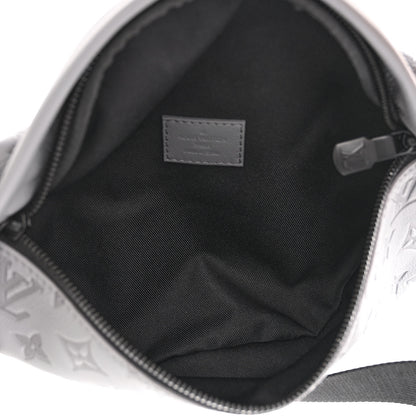 Louis Vuitton Calfskin Monogram Shadow Discovery Bumbag PM Gray 5 of 10