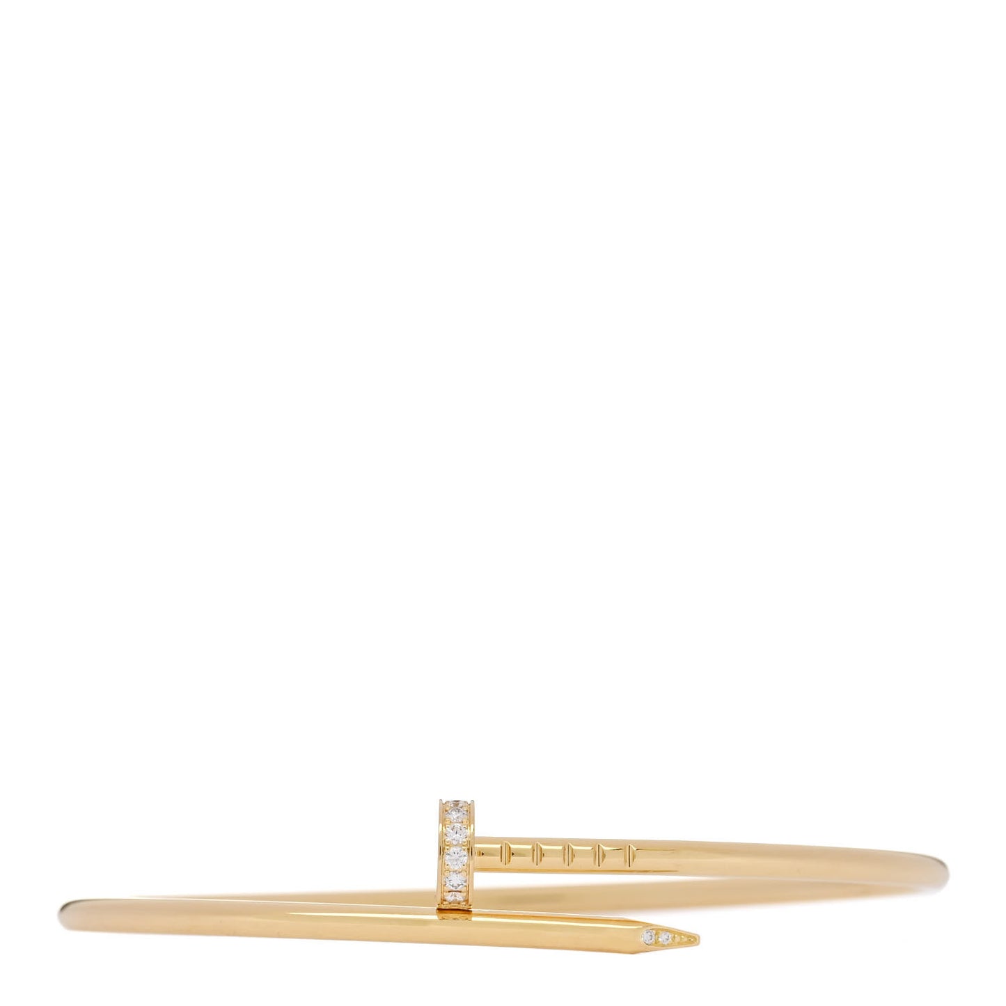 18K Yellow Gold Diamond Small Juste Un Clou Bracelet 17