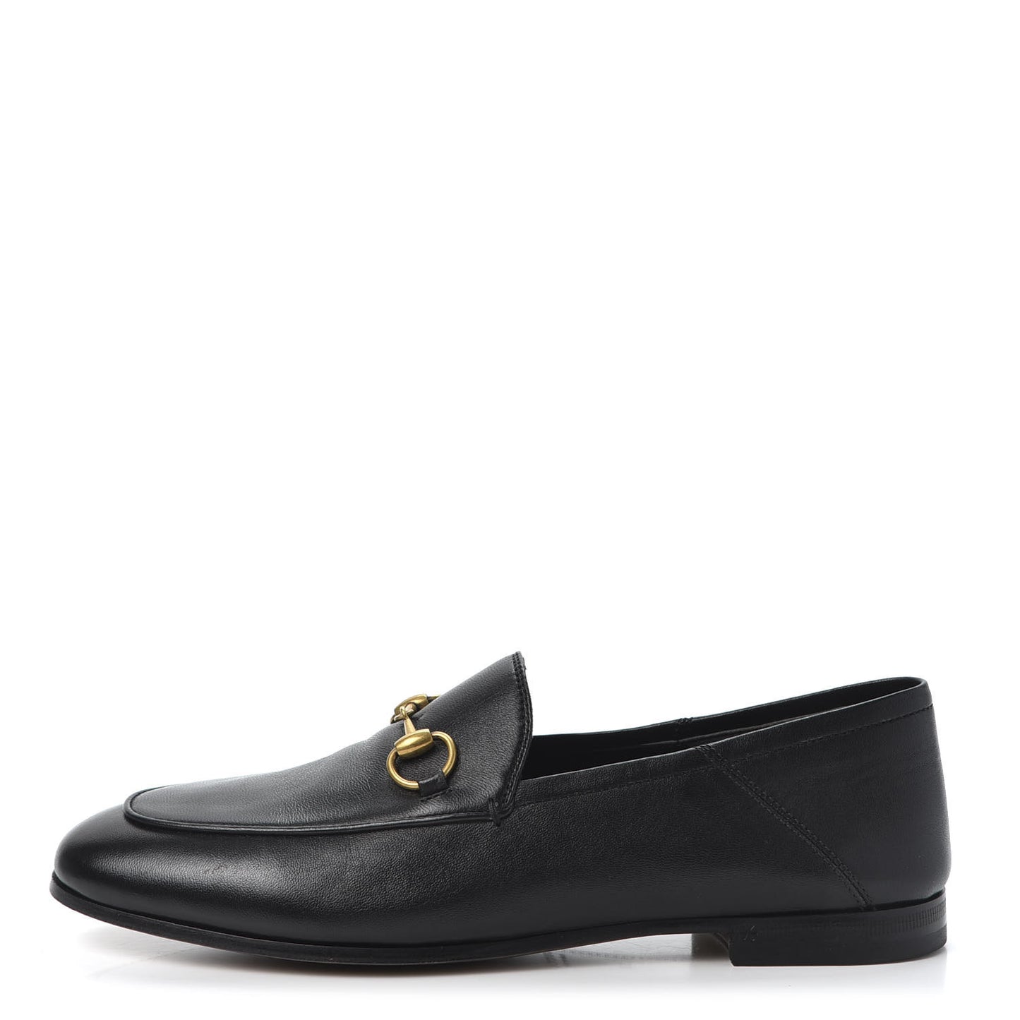 Lambskin Womens Brixton Horsebit Loafers 37 Black