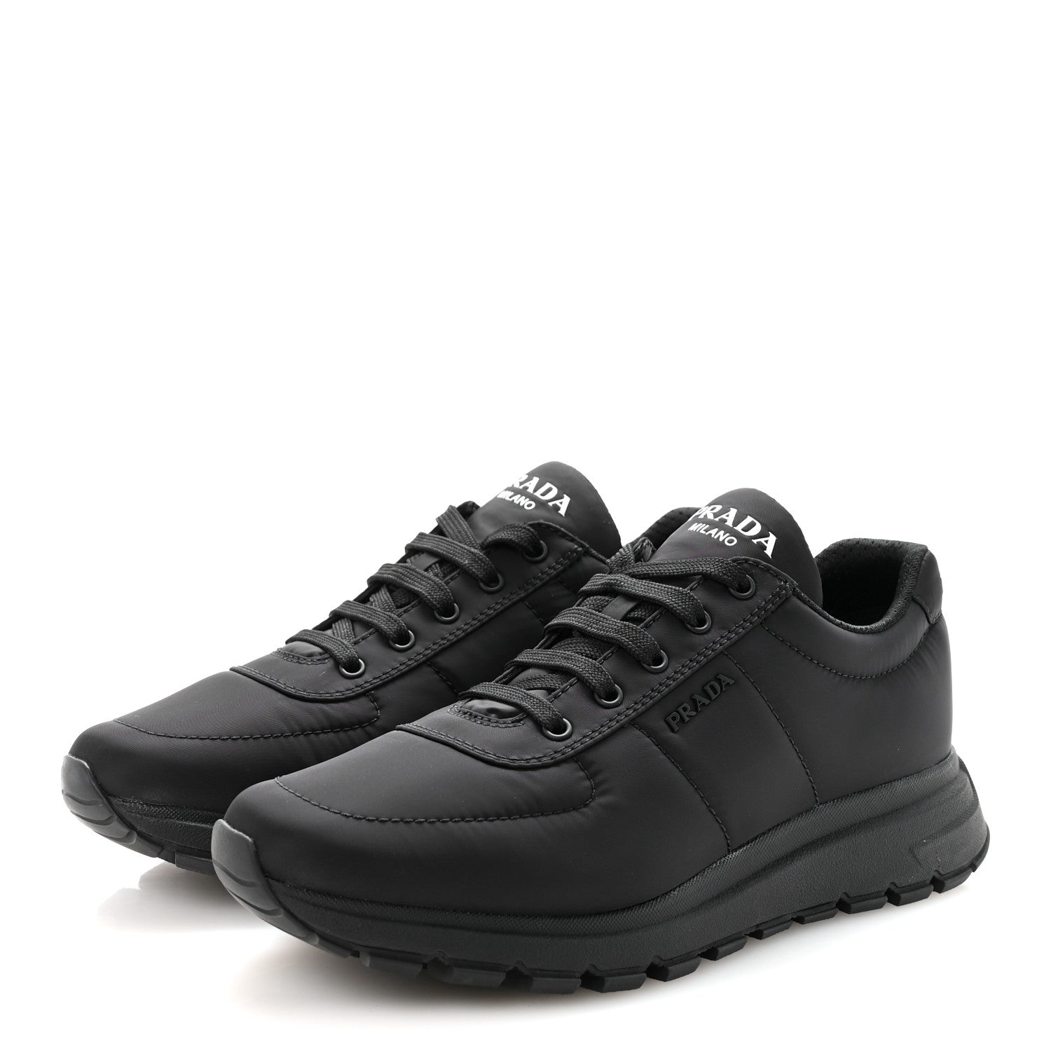 Prada Re-Nylon Piuma Quilted Mens Sneakers 8.5 Black 4 of 10