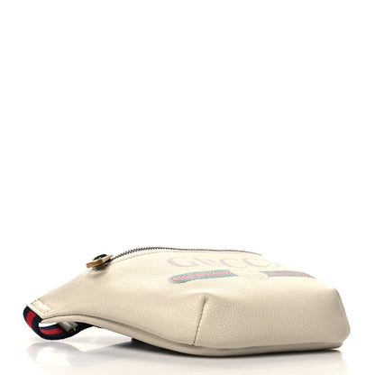 Gucci Grained Calfskin Small Logo Belt Bag White 4 of 10
