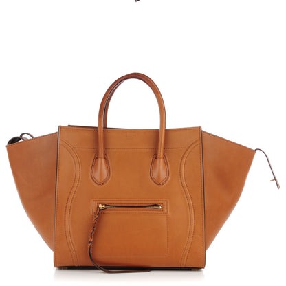 Celine Natural Calfskin Medium Phantom Luggage Tan 1 of 15