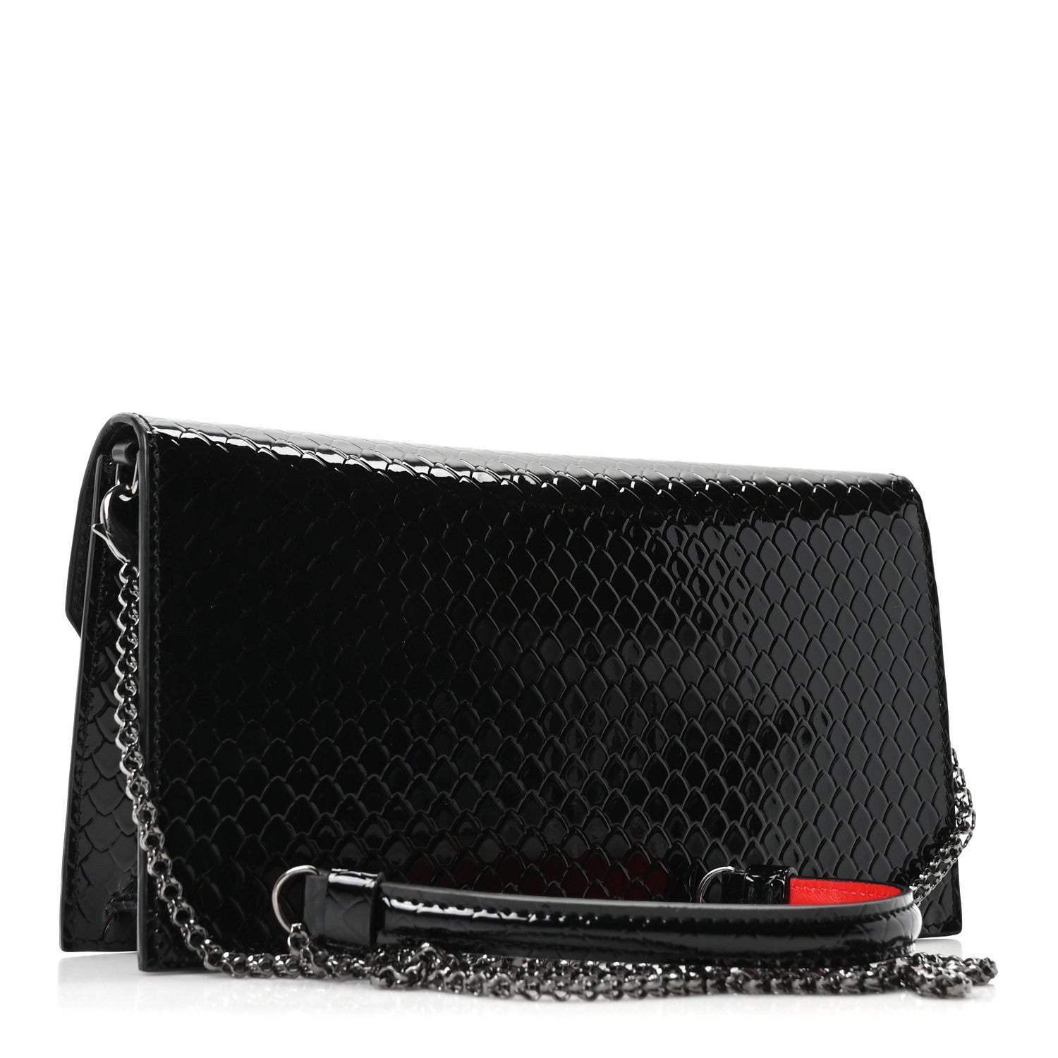 Christian Louboutin Jurassic Snakeskin Embossed Loubi54 Crossbody