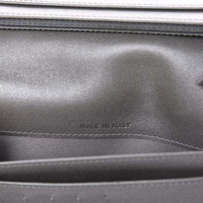 Chanel Lambskin Camellia Embossed Yen Wallet Black 9 of 11