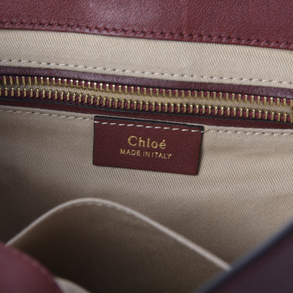 Chloe Suede Calfskin Medium Faye Backpack Sienna Red 8 of 14