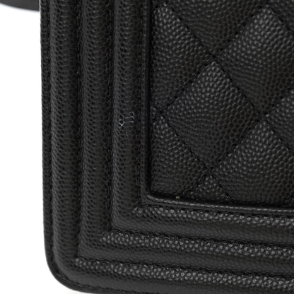 Chanel Caviar Quilted Medium Boy Flap Black 10 of 11