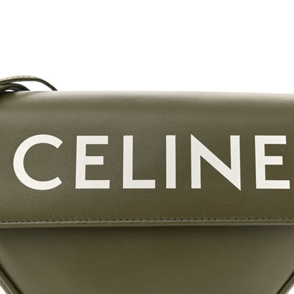 Celine Smooth Calfskin Triangle Crossbody Bag Green 7 of 10