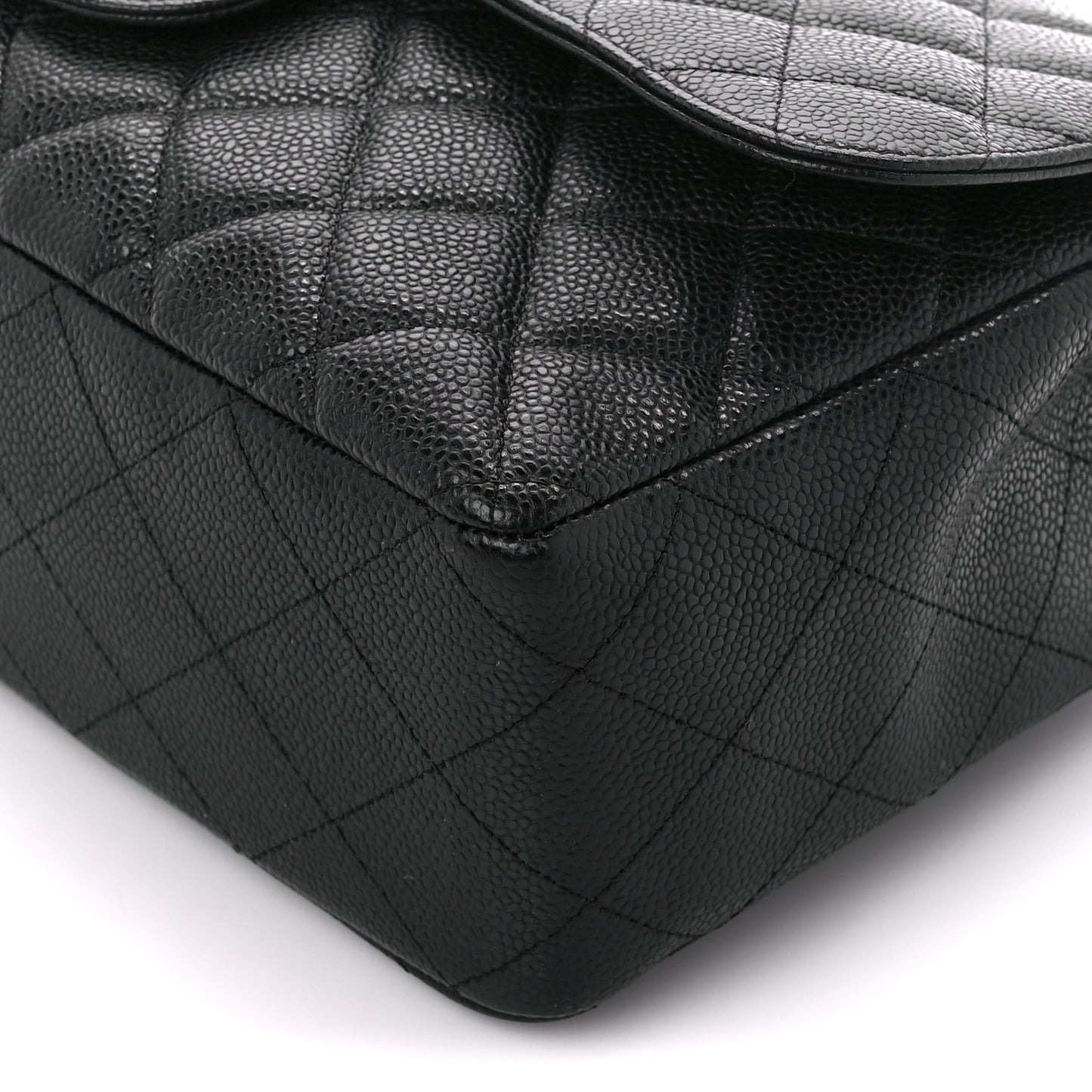 Caviar Quilted Jumbo Single Flap Black