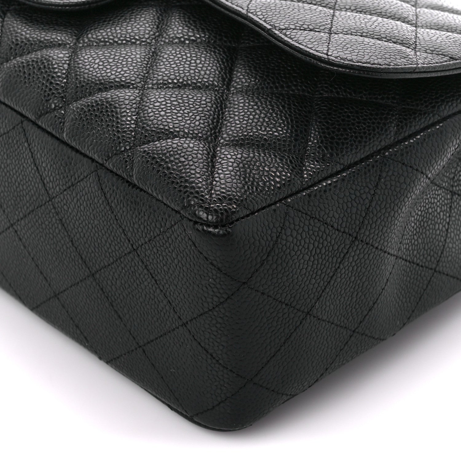 Chanel Caviar Quilted Jumbo Single Flap Black 11 of 11