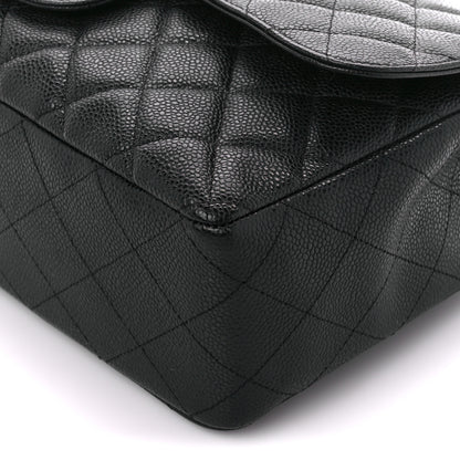 Chanel Caviar Quilted Jumbo Single Flap Black 11 of 11