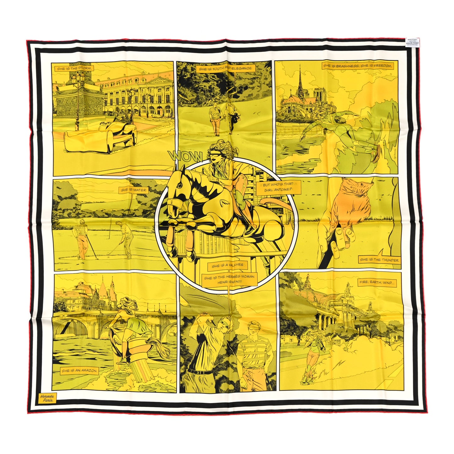 Silk Carre Wow Double Face Scarf 90