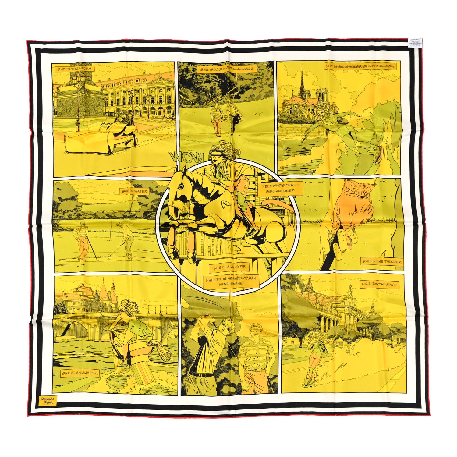 Hermes Silk Carre Wow Double Face Scarf 90 2 of 6