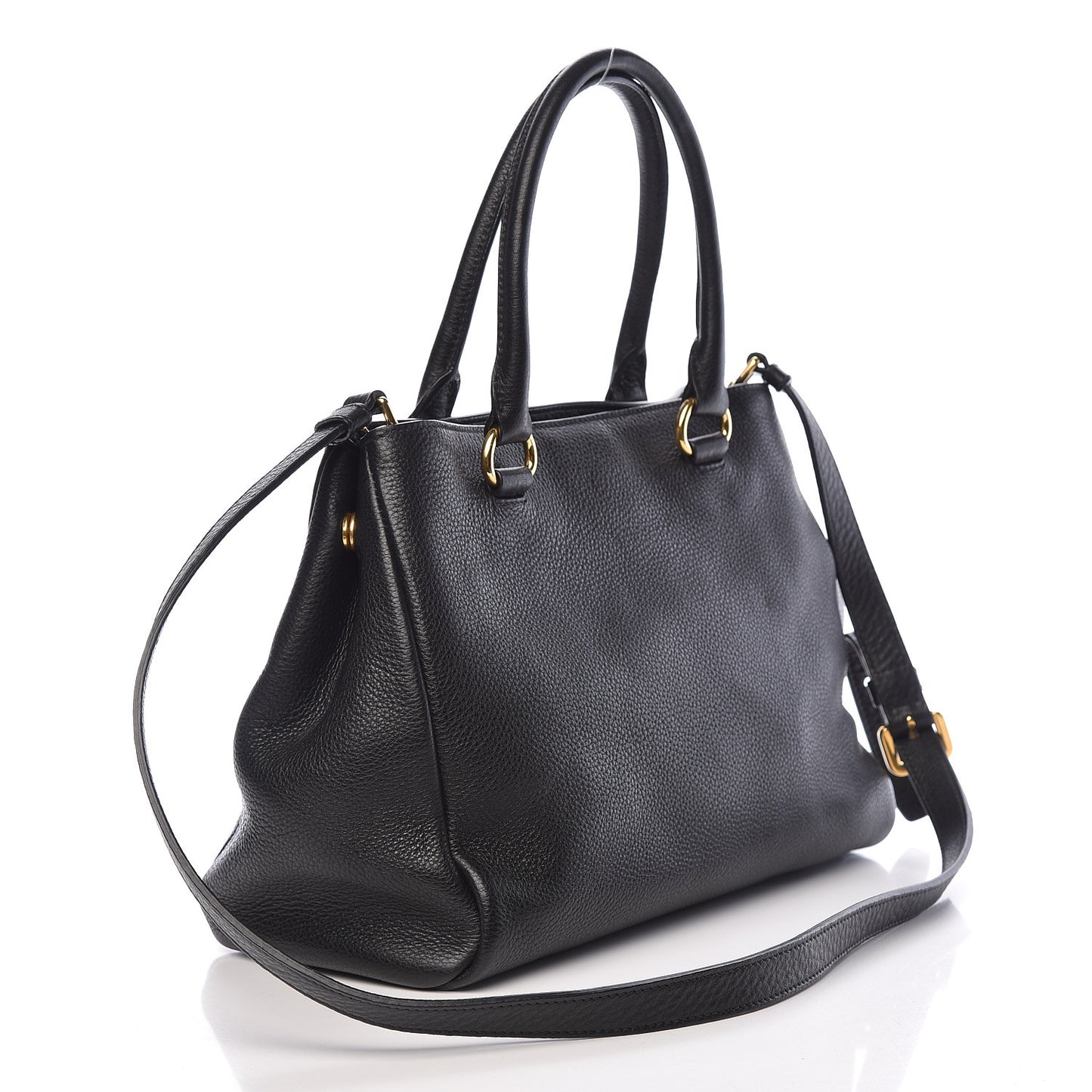 Vitello Phenix Shopping Bag Black