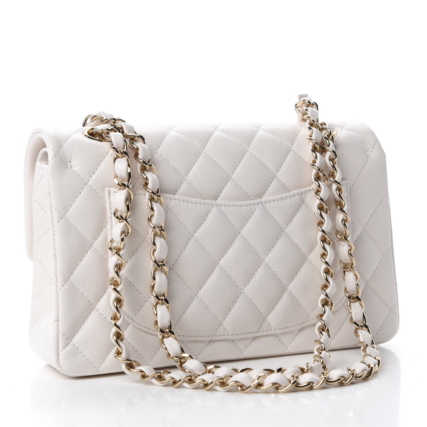 Chanel Caviar Quilted Small Double Flap White 3 of 11