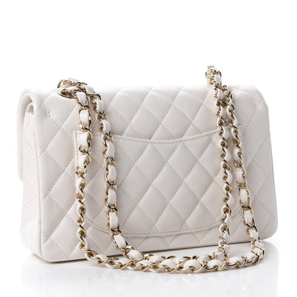 Chanel Caviar Quilted Small Double Flap White 3 of 11