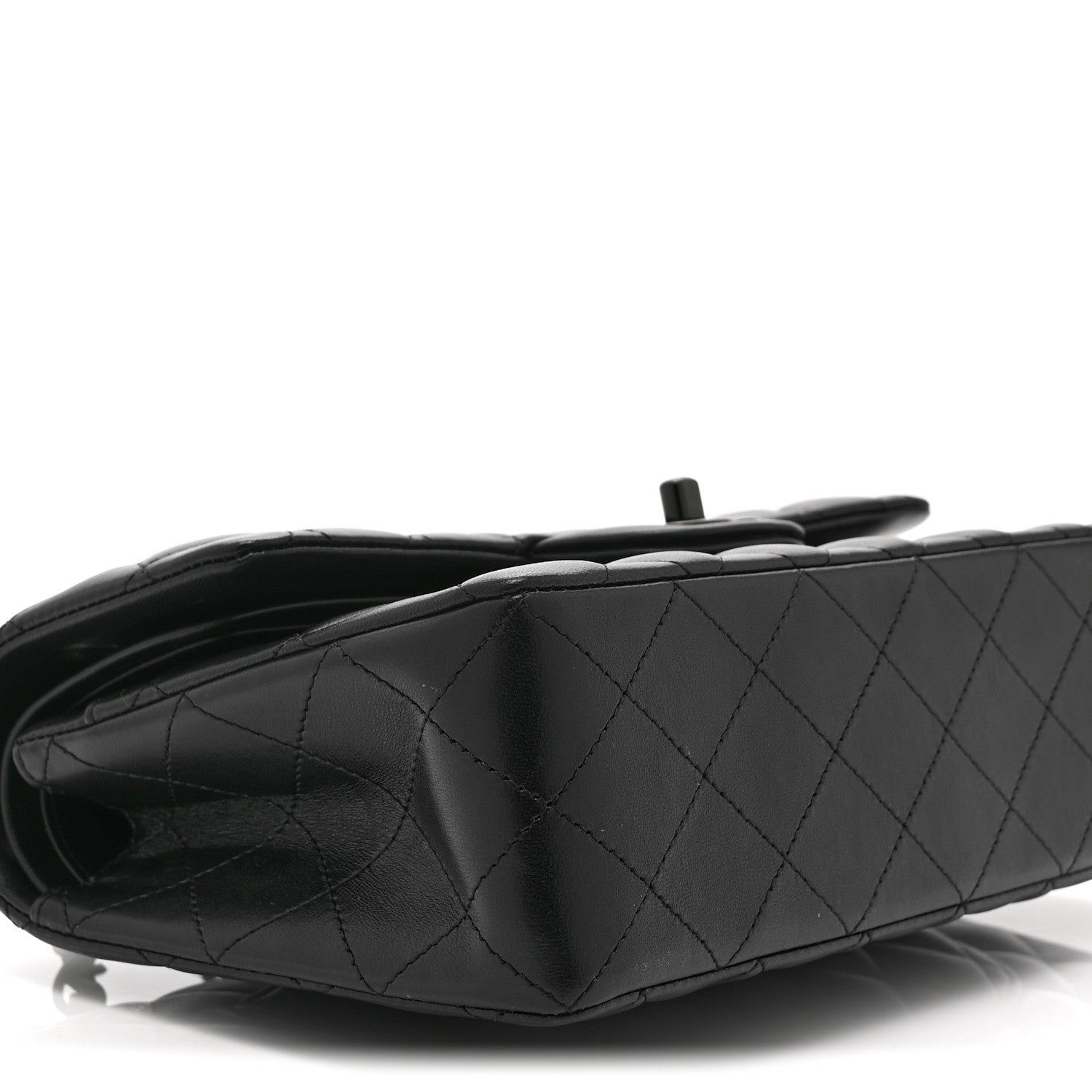 Chanel Lambskin Quilted Small Double Flap So Black 9 of 10