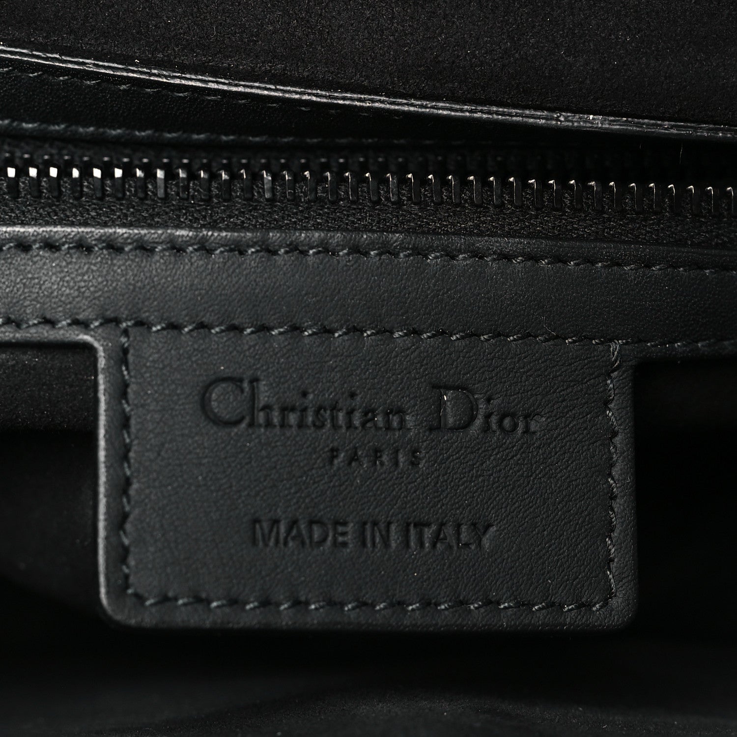 Christian Dior Ultra Matte Calfskin Saddle Bag With Strap Black 6 of 11