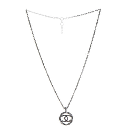 Chanel Ruthenium Pearl CC Short Necklace Dark Grey 3 of 6