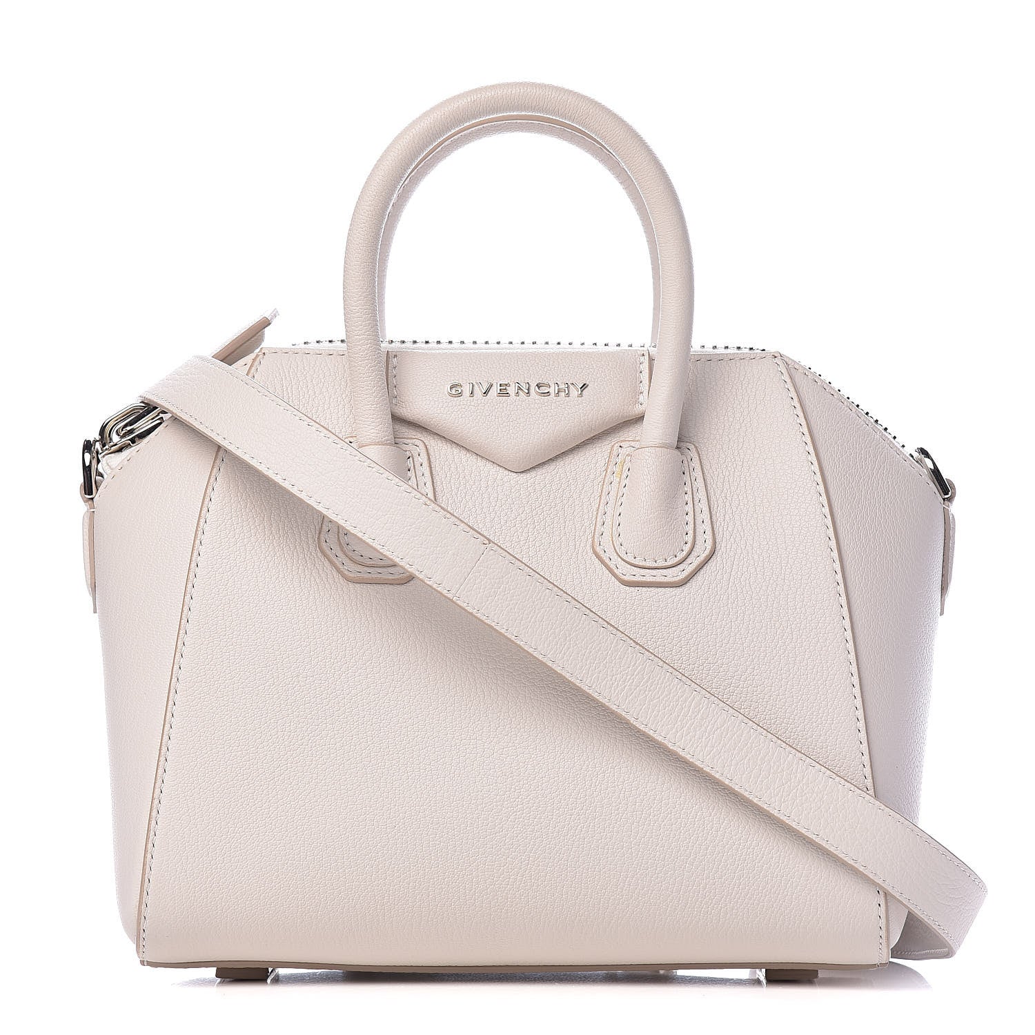 Givenchy Sugar Goatskin Mini Antigona White 1 of 12