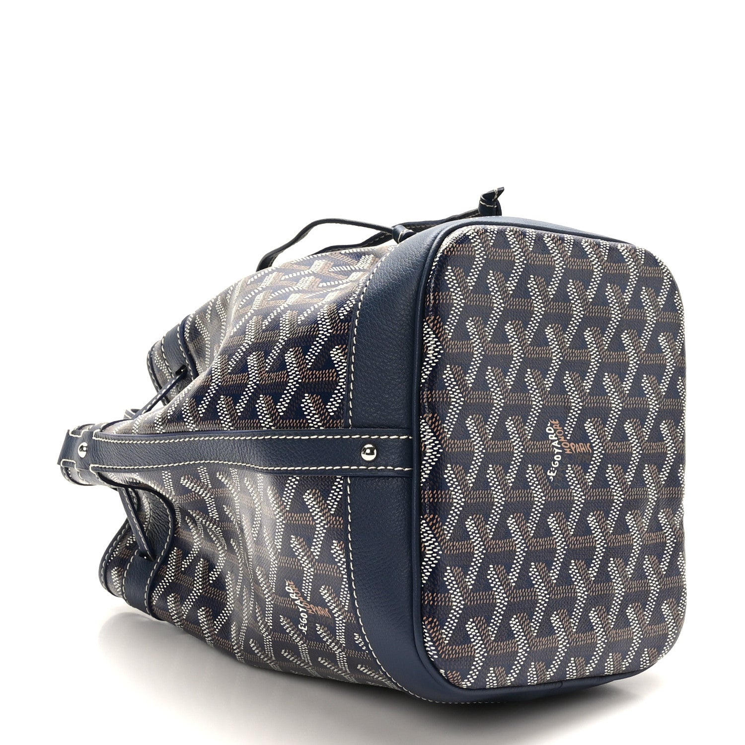 Goyard Goyardine Petit Flot Bucket Bag PM Navy 4 of 9