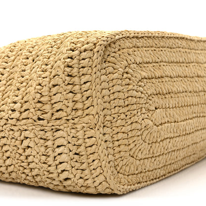 Saint Laurent Raffia Rive Gauche Tote Natural 9 of 10