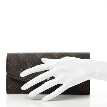 Louis Vuitton Monogram Emilie Wallet Rose Ballerine 2 of 10